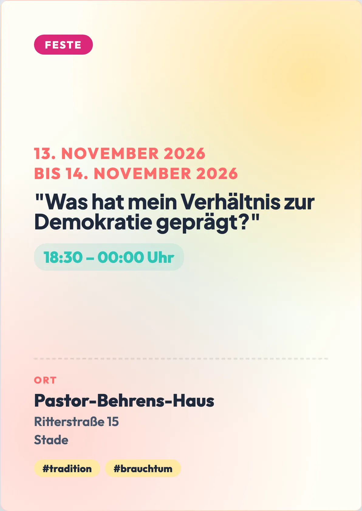 Veranstaltungsflyer