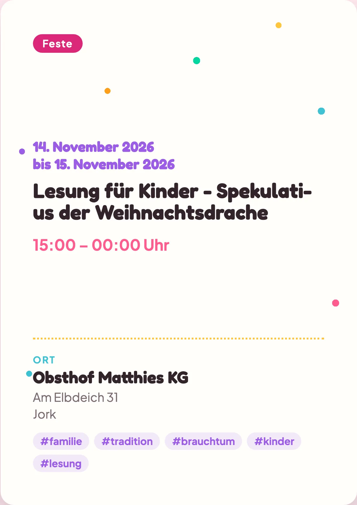 Veranstaltungsflyer