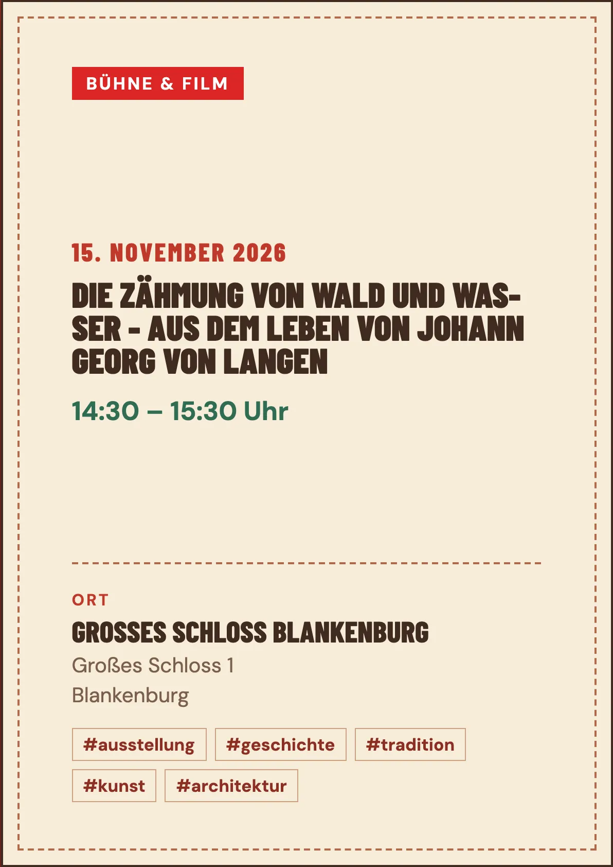 Veranstaltungsflyer