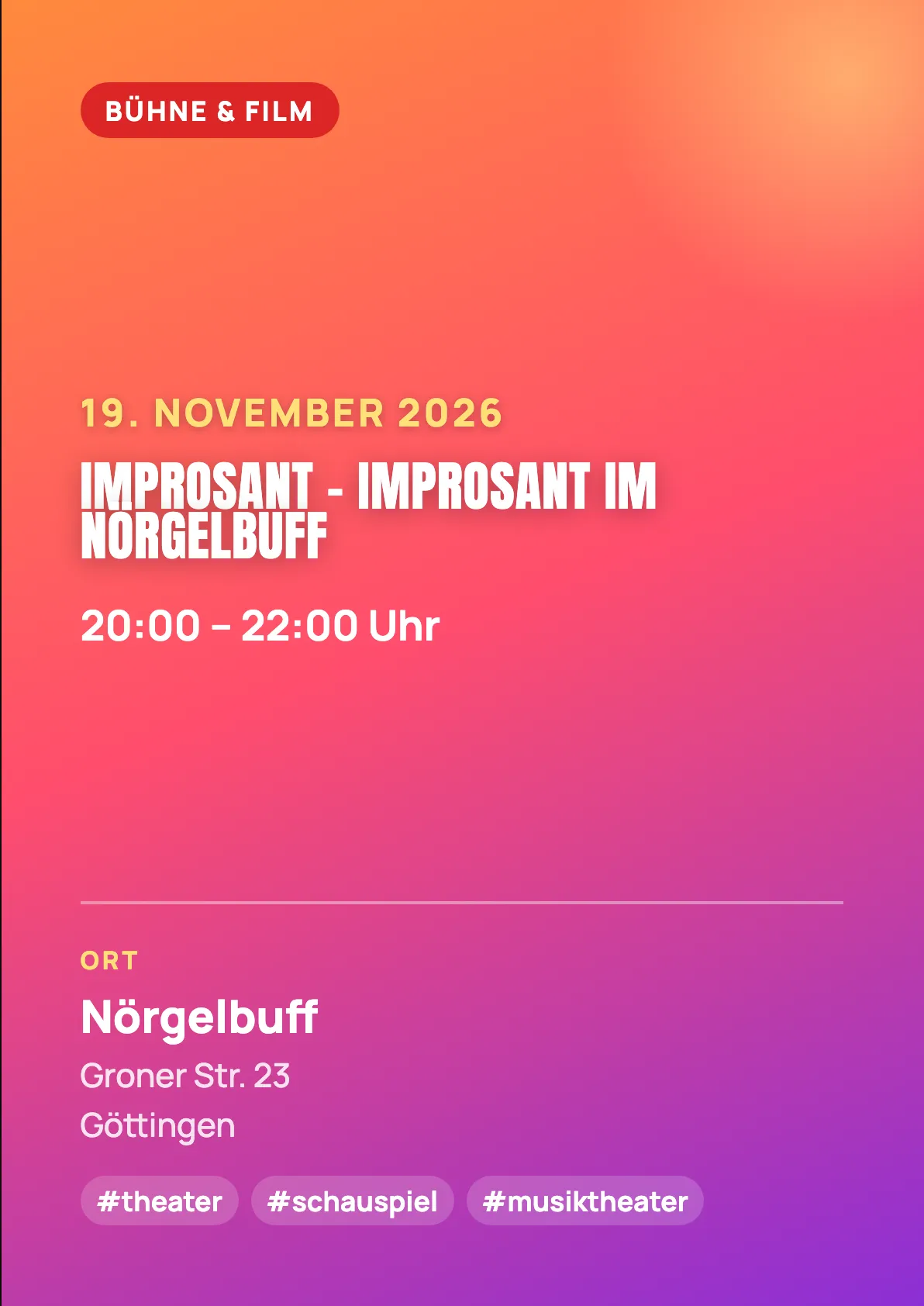 Veranstaltungsflyer