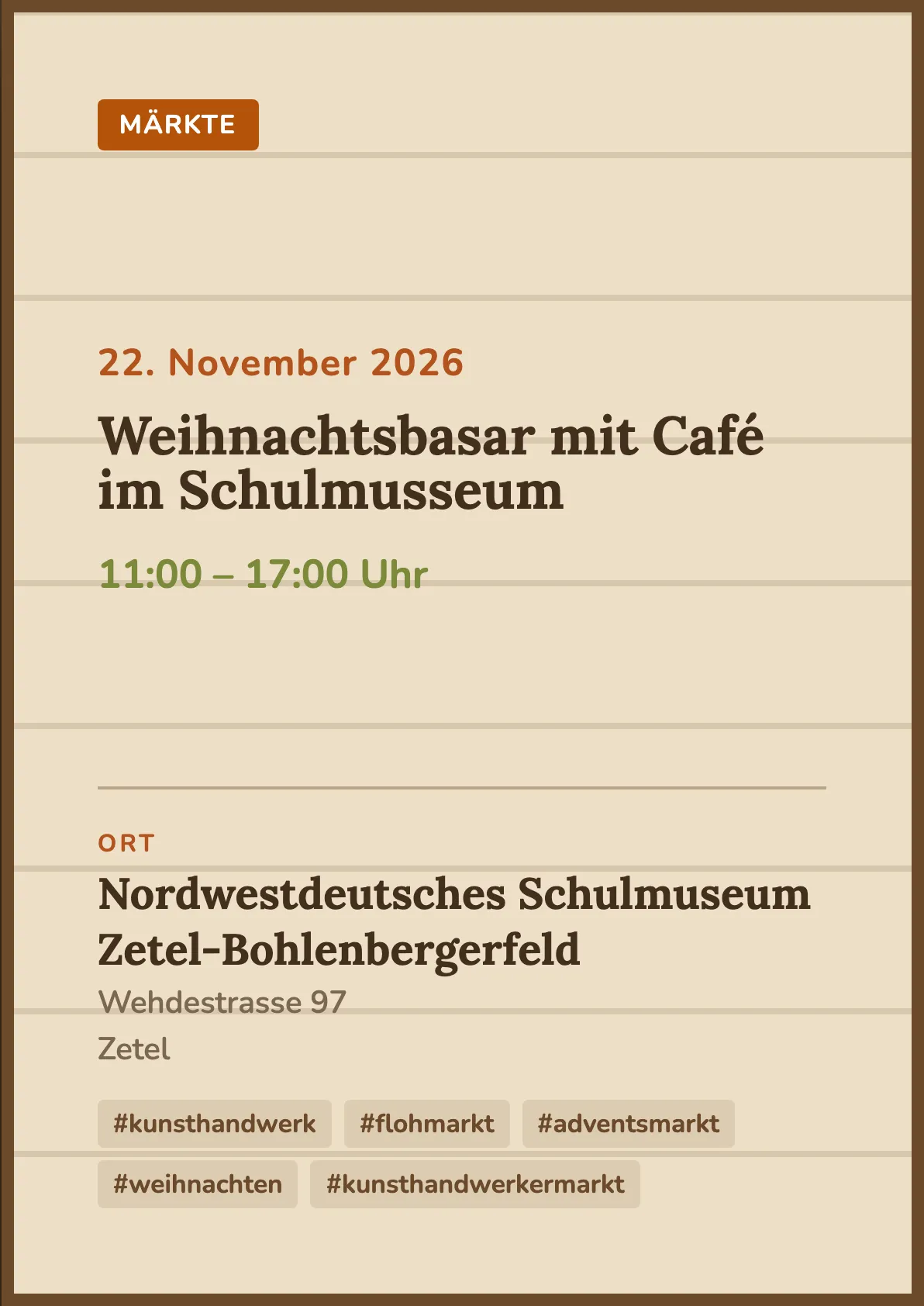 Veranstaltungsflyer