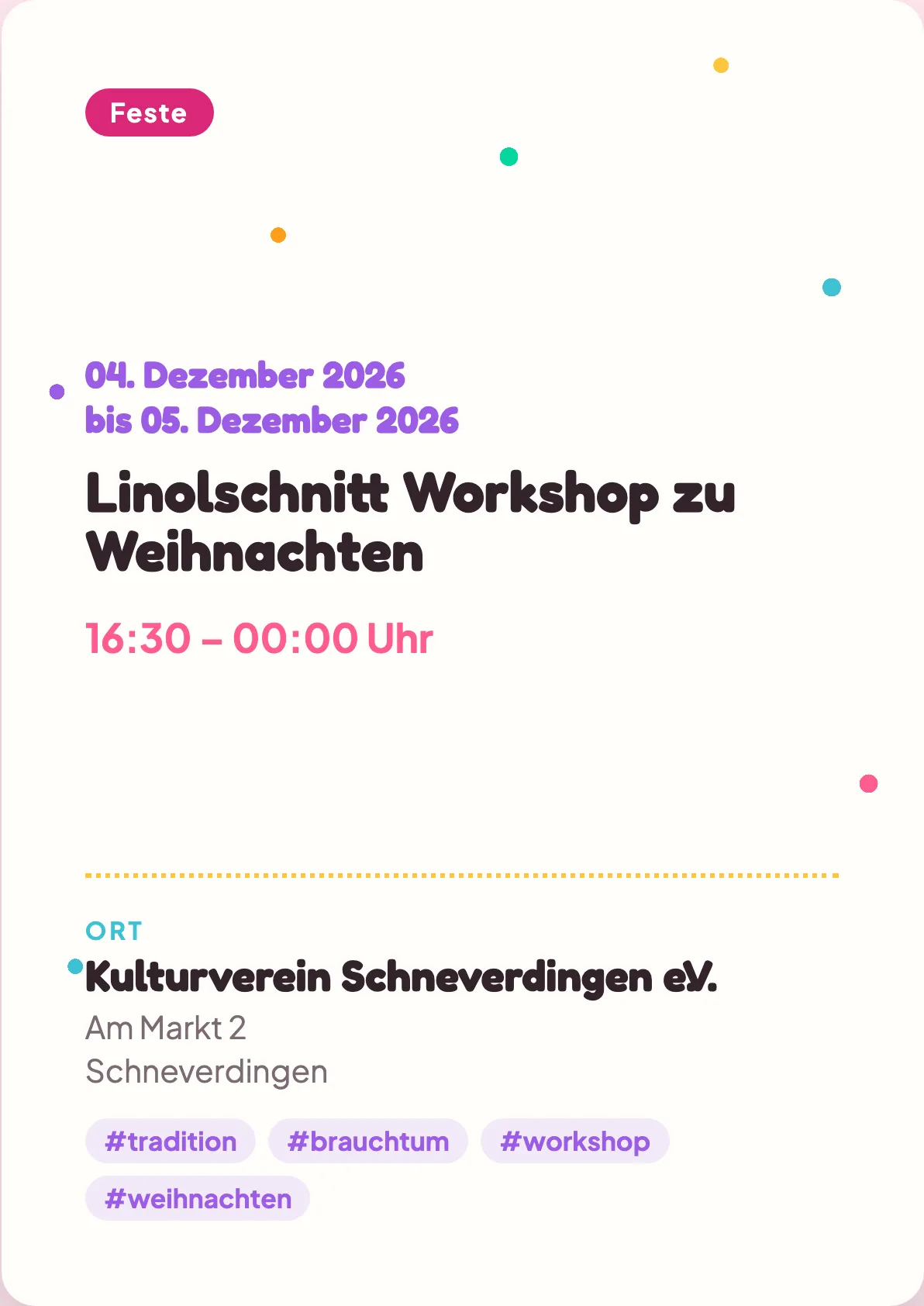 Veranstaltungsflyer