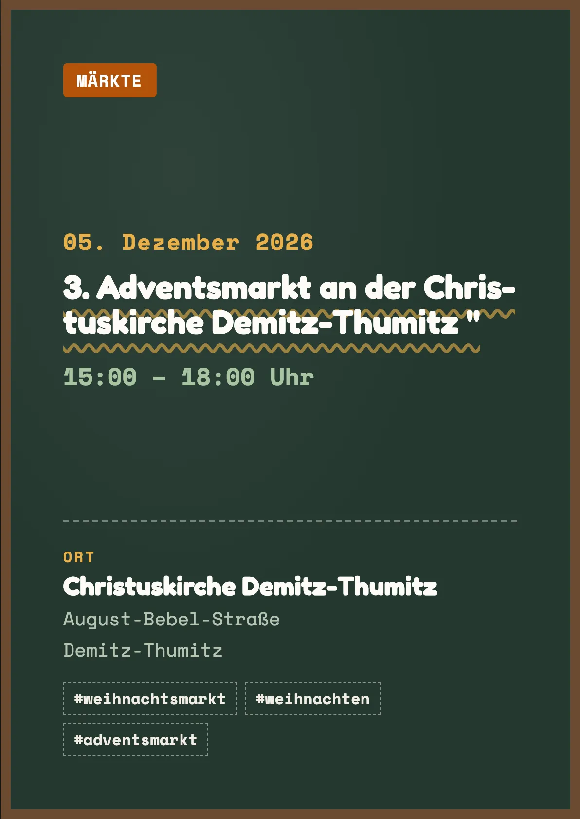 Veranstaltungsflyer