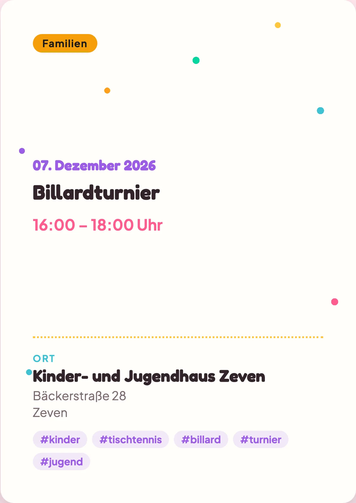 Veranstaltungsflyer