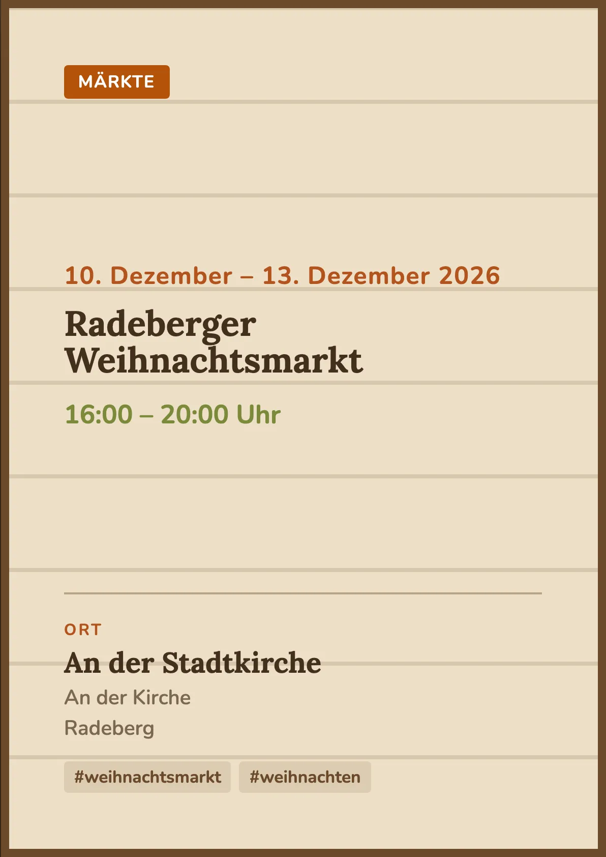 Veranstaltungsflyer