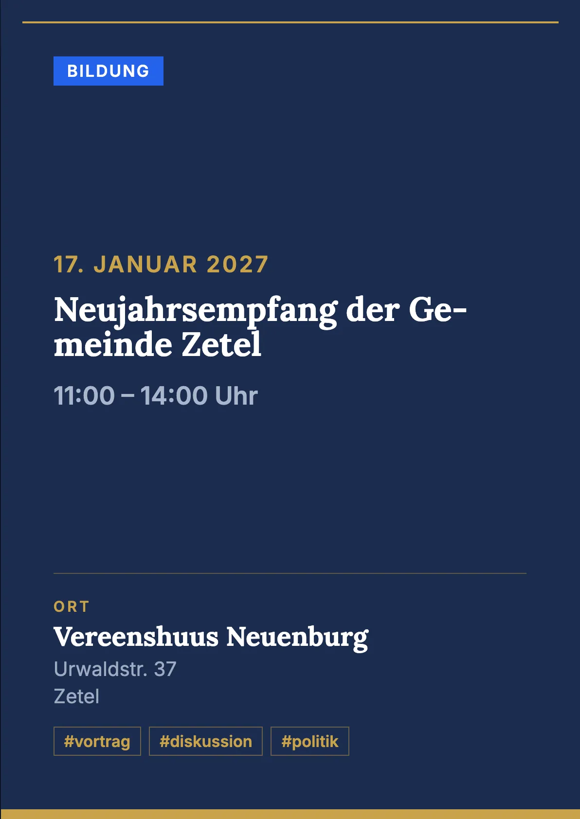 Veranstaltungsflyer