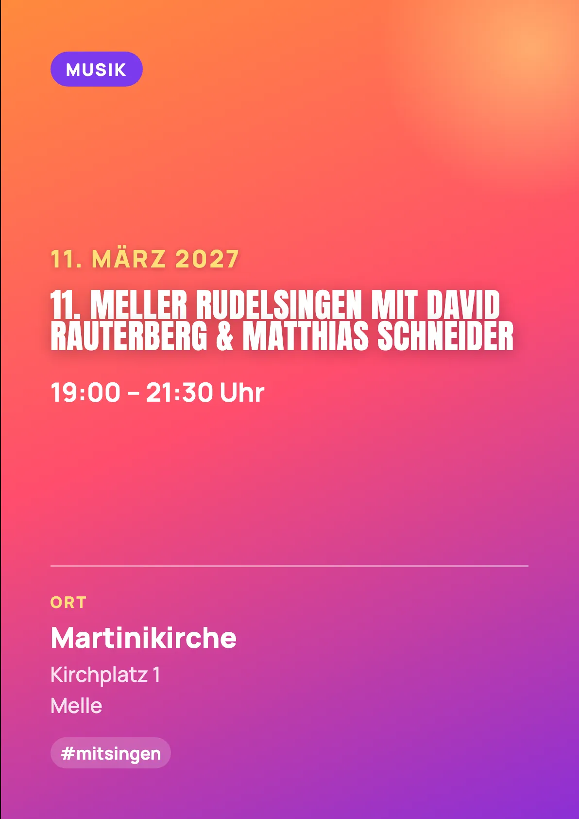 Veranstaltungsflyer