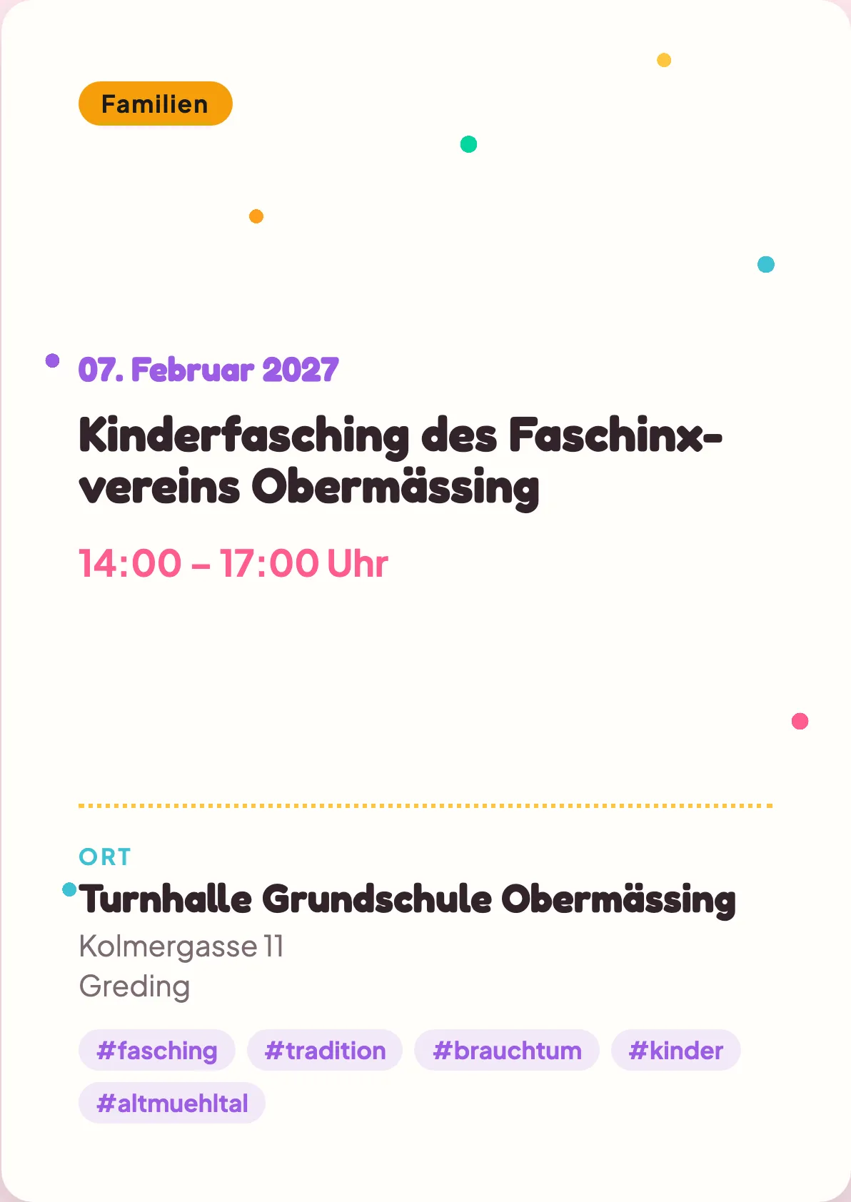 Veranstaltungsflyer