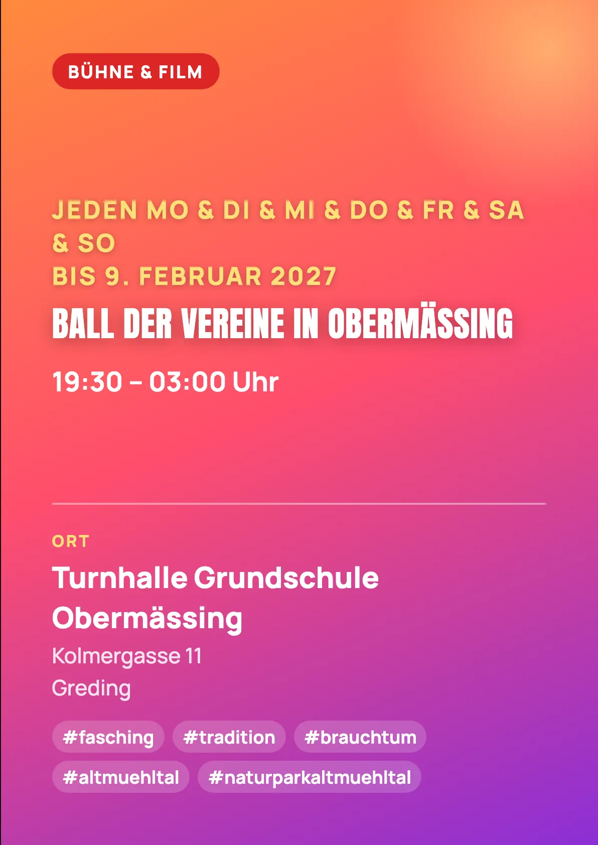 Veranstaltungsflyer