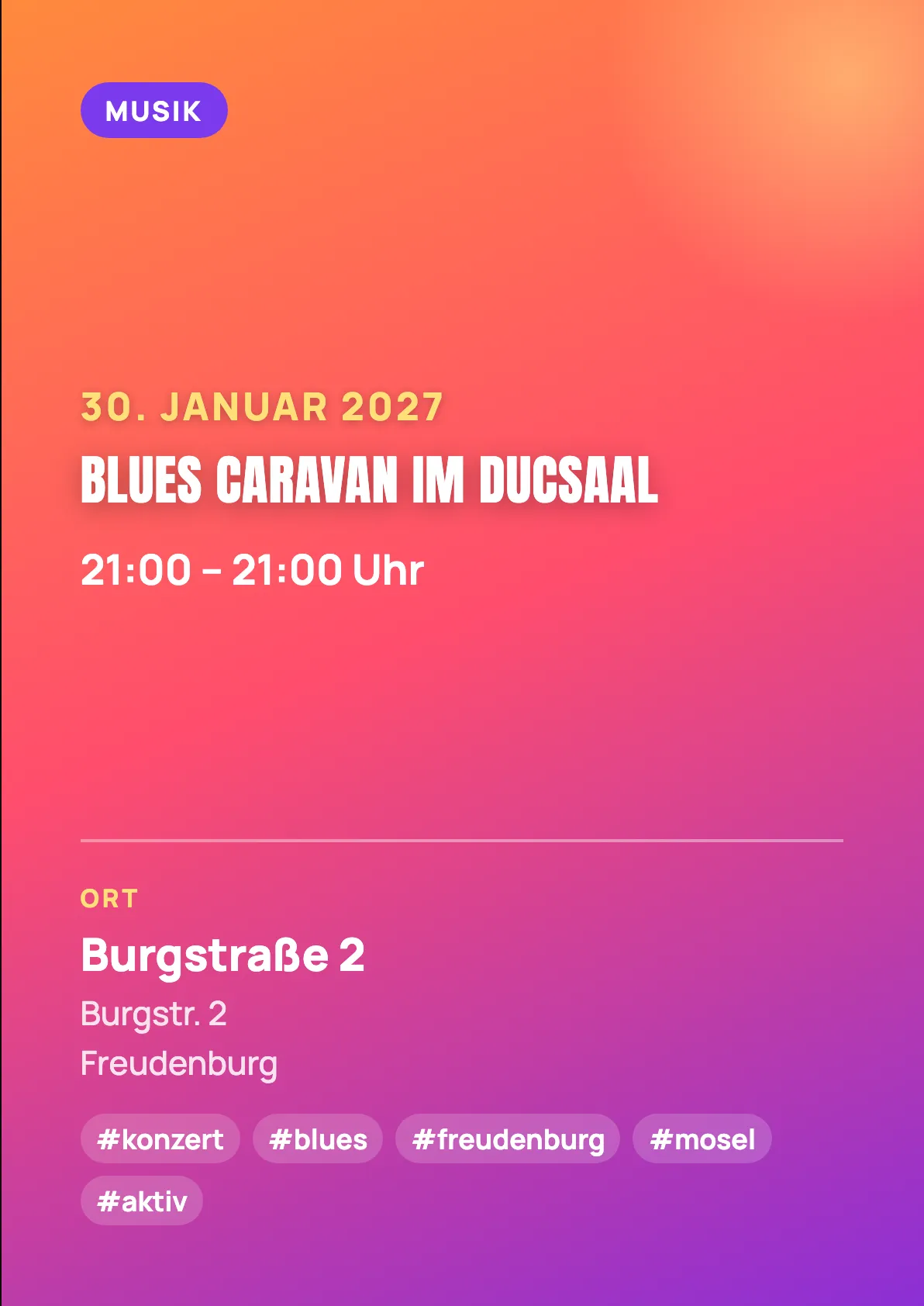 Veranstaltungsflyer