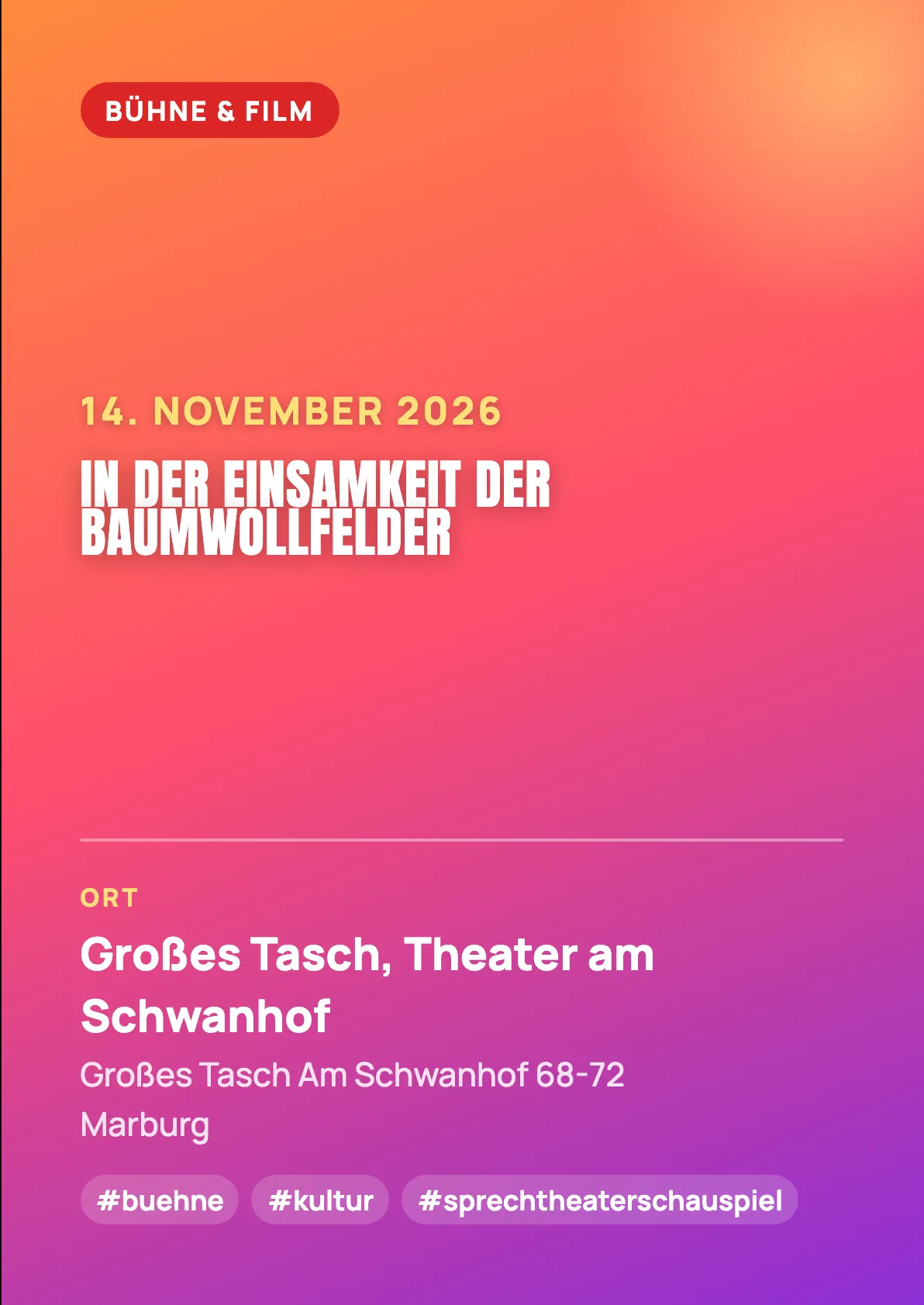 Veranstaltungsflyer