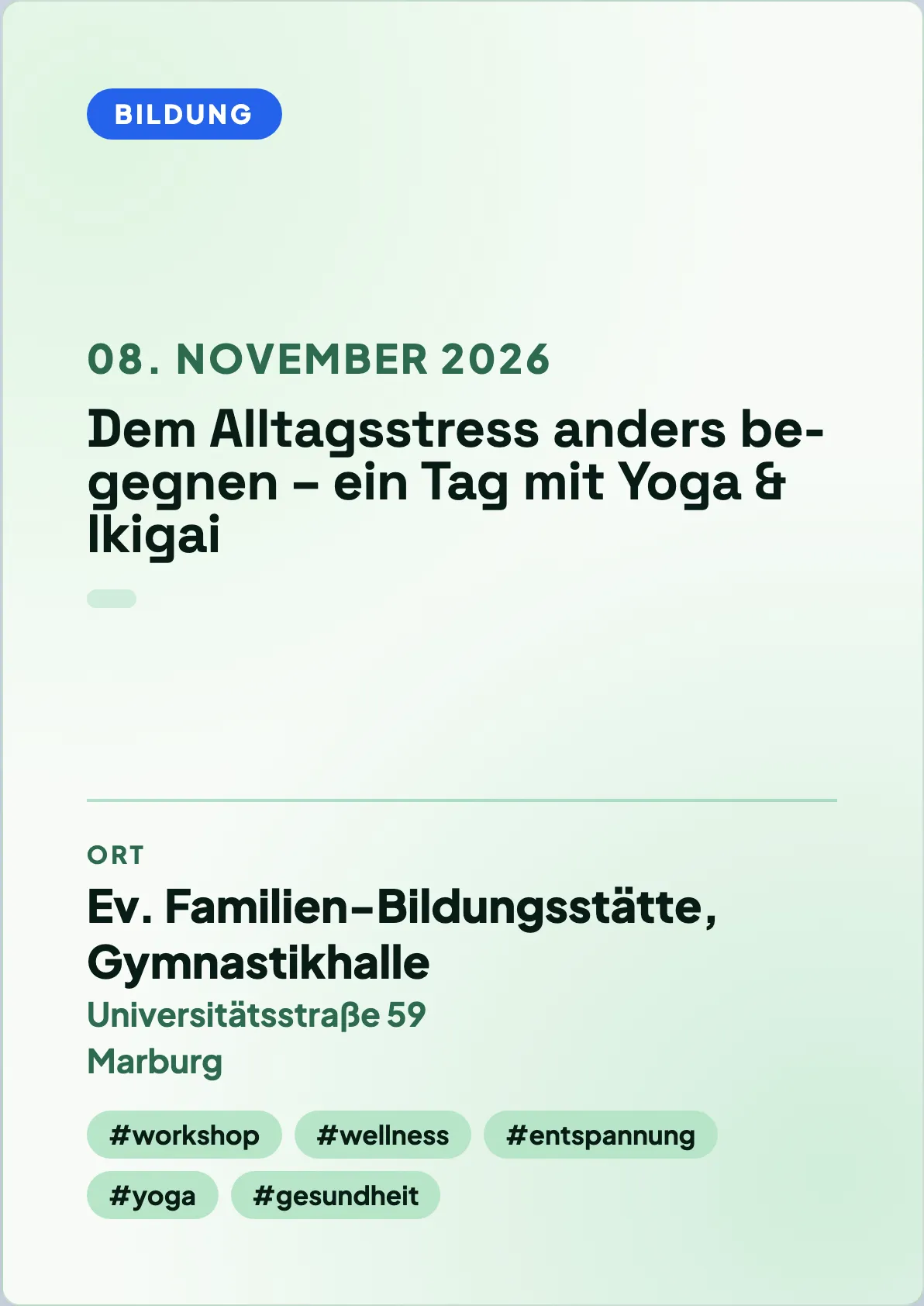 Veranstaltungsflyer