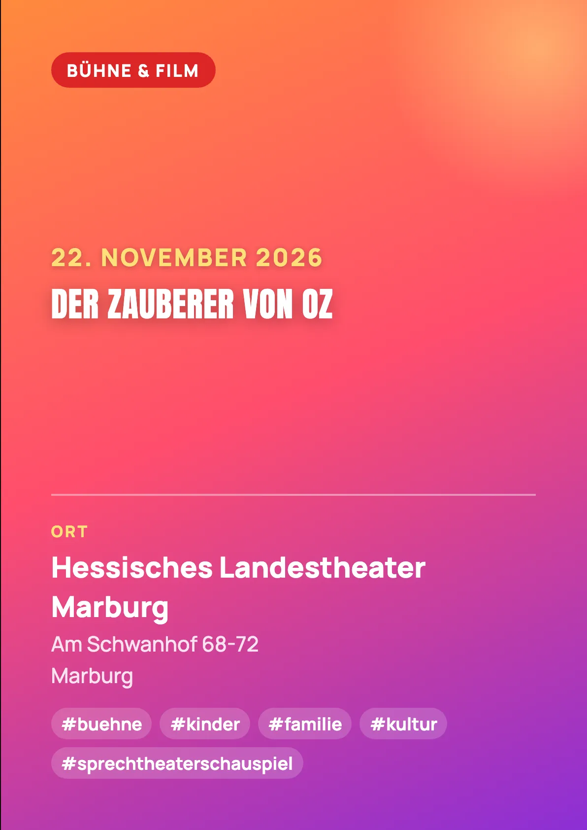 Veranstaltungsflyer