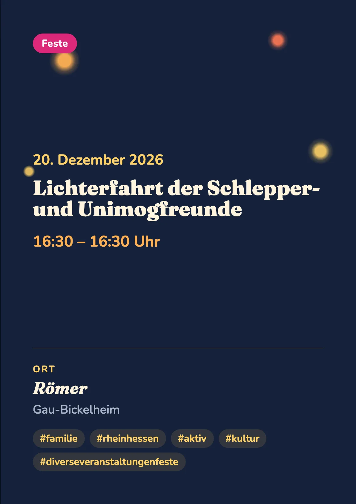 Veranstaltungsflyer