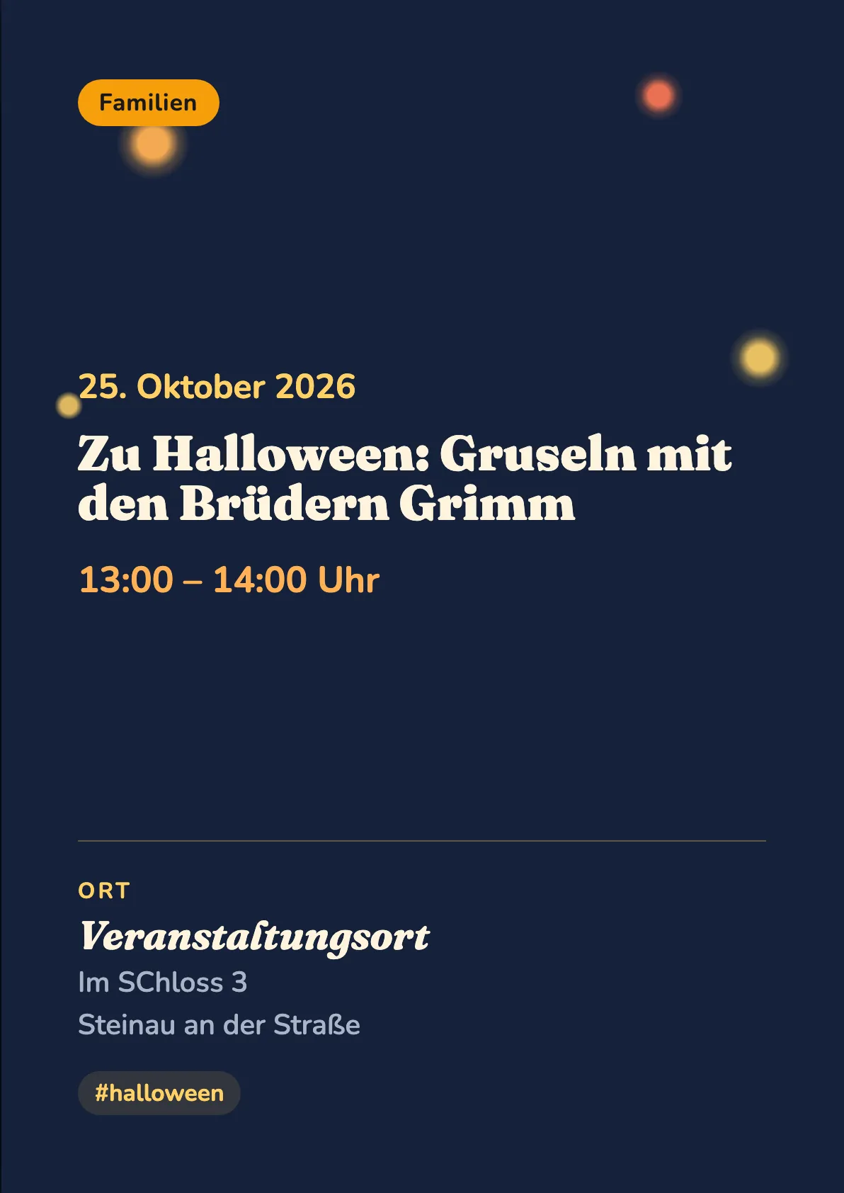 Veranstaltungsflyer