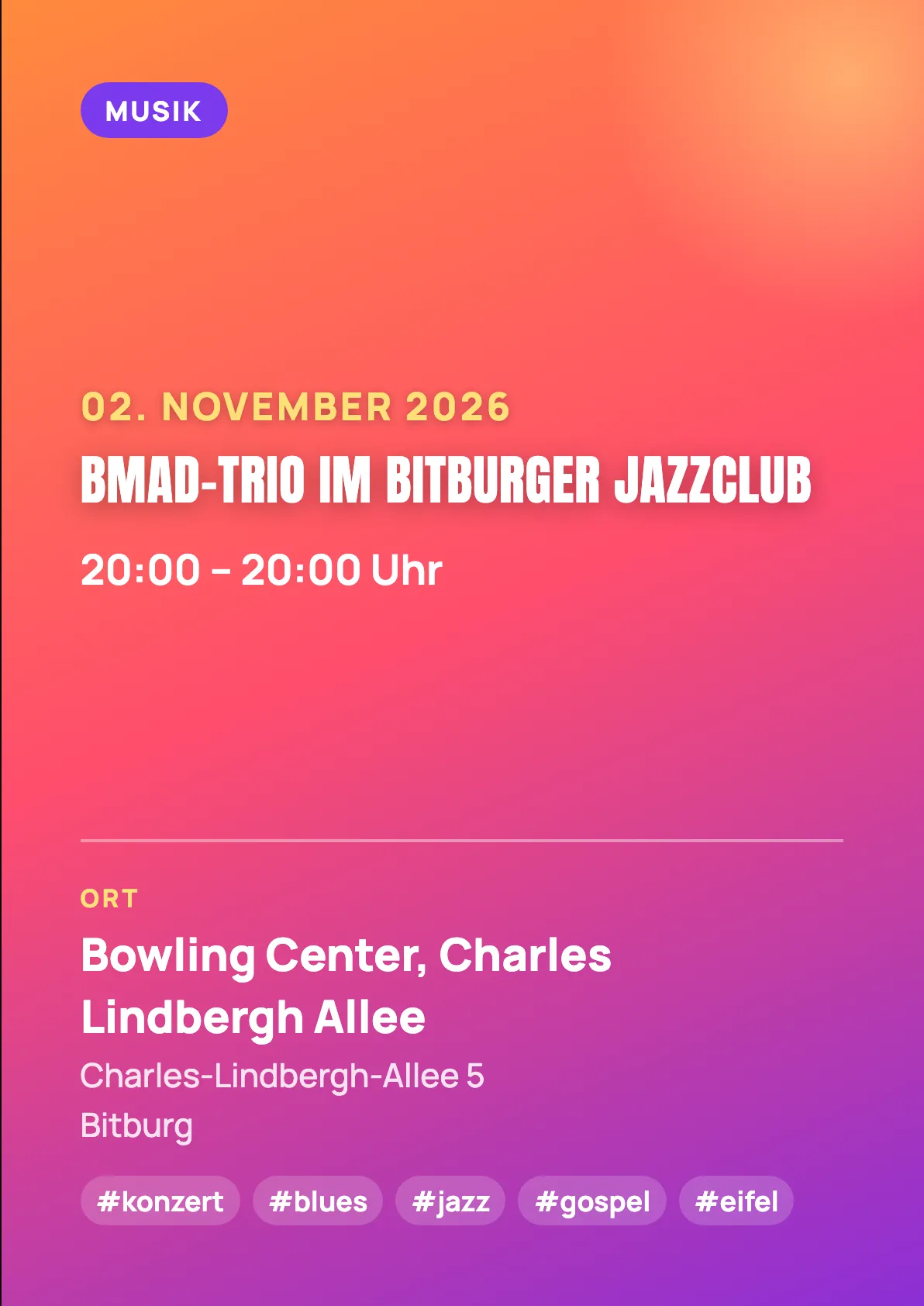 Veranstaltungsflyer