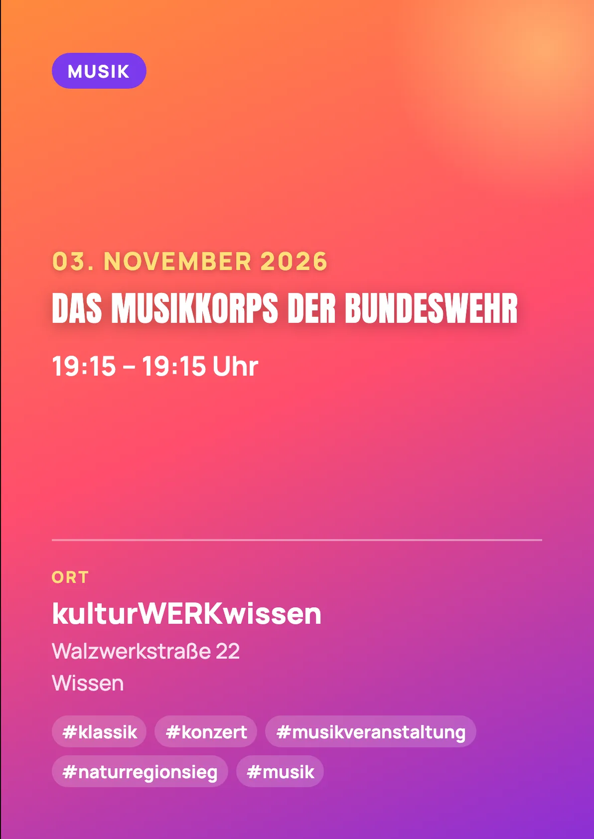 Veranstaltungsflyer