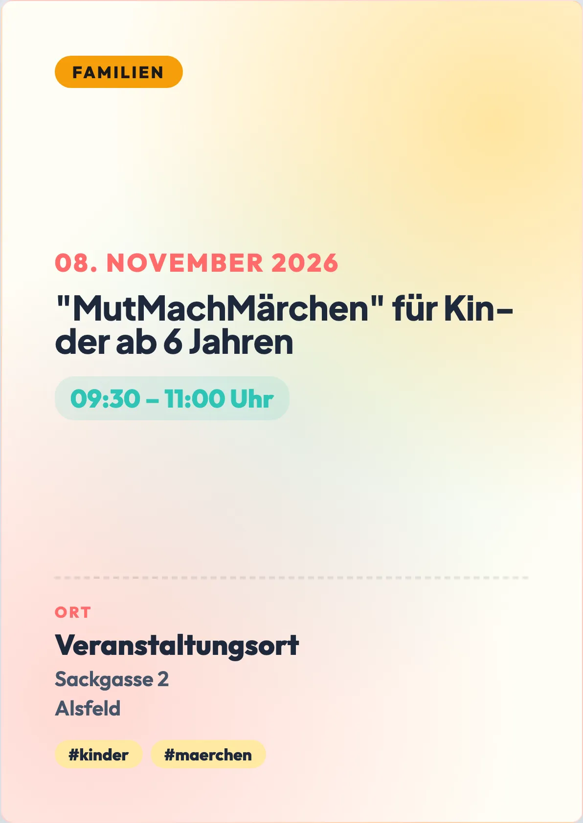 Veranstaltungsflyer