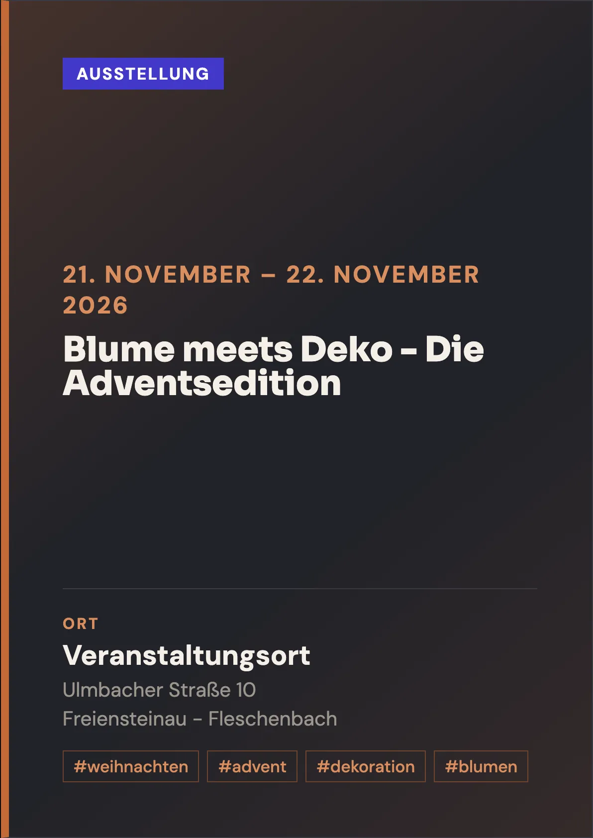 Veranstaltungsflyer