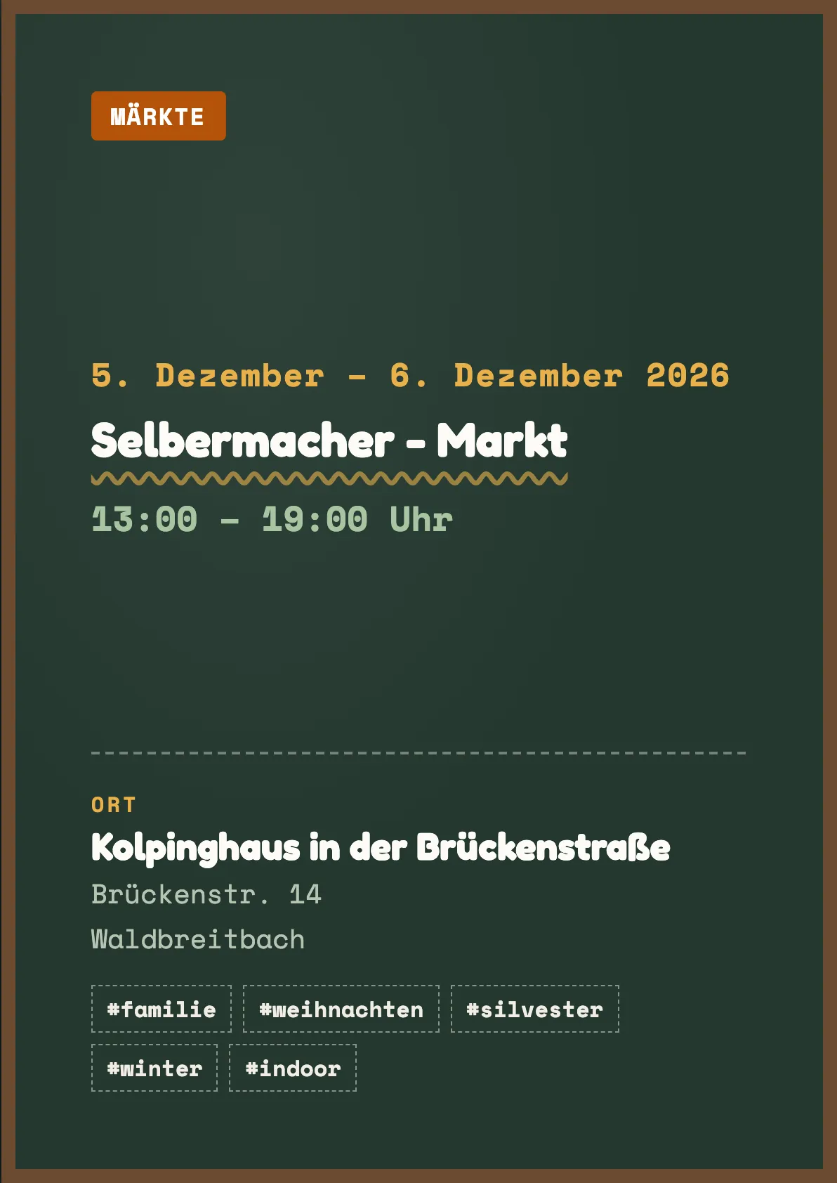 Veranstaltungsflyer
