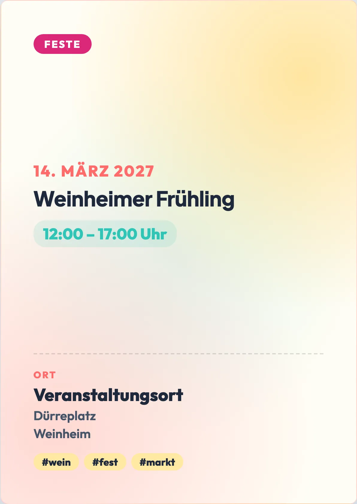 Veranstaltungsflyer