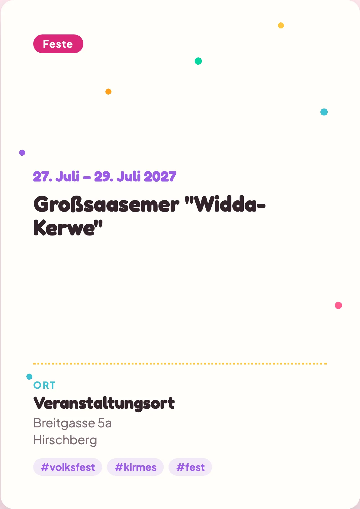 Veranstaltungsflyer