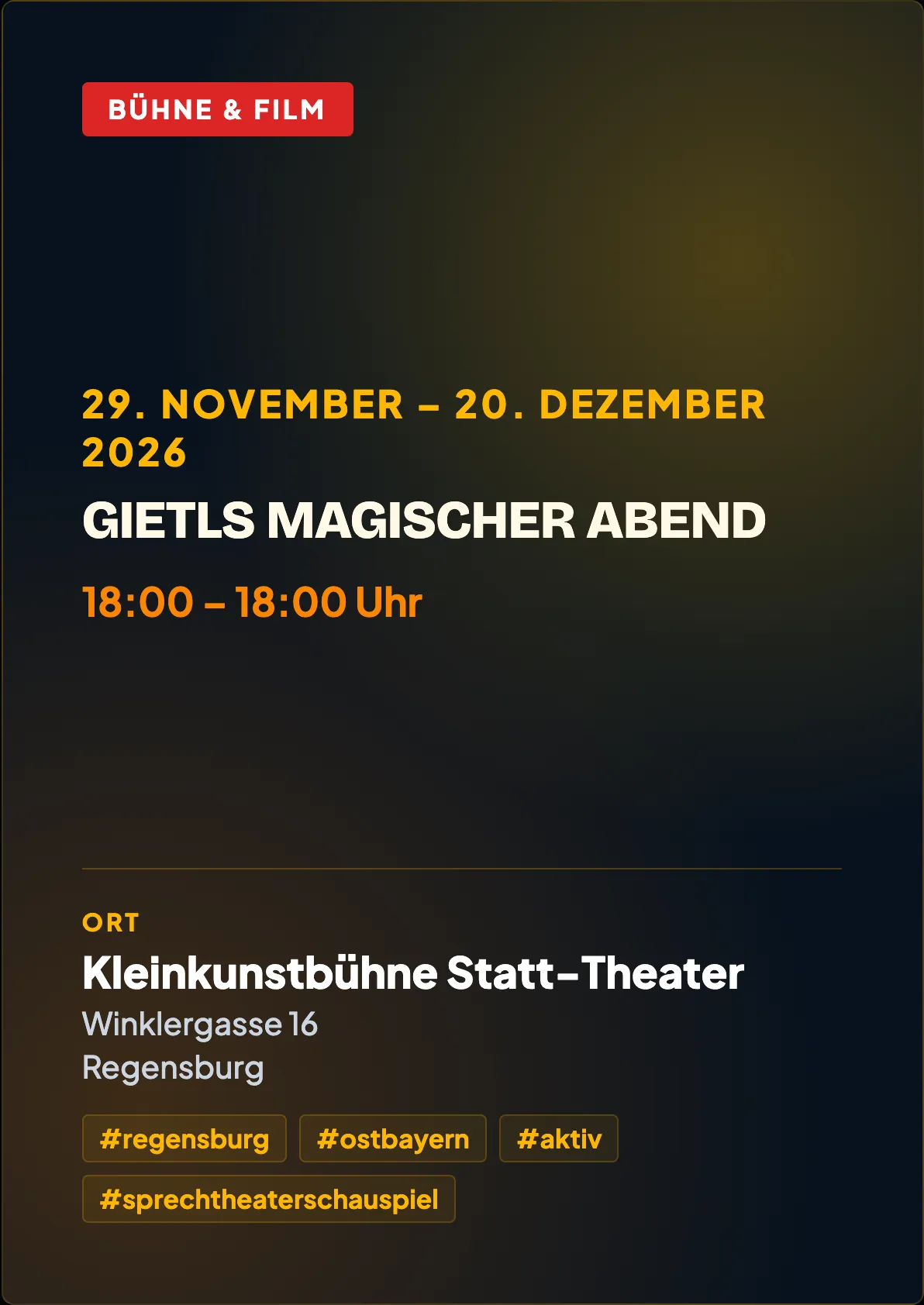 Veranstaltungsflyer