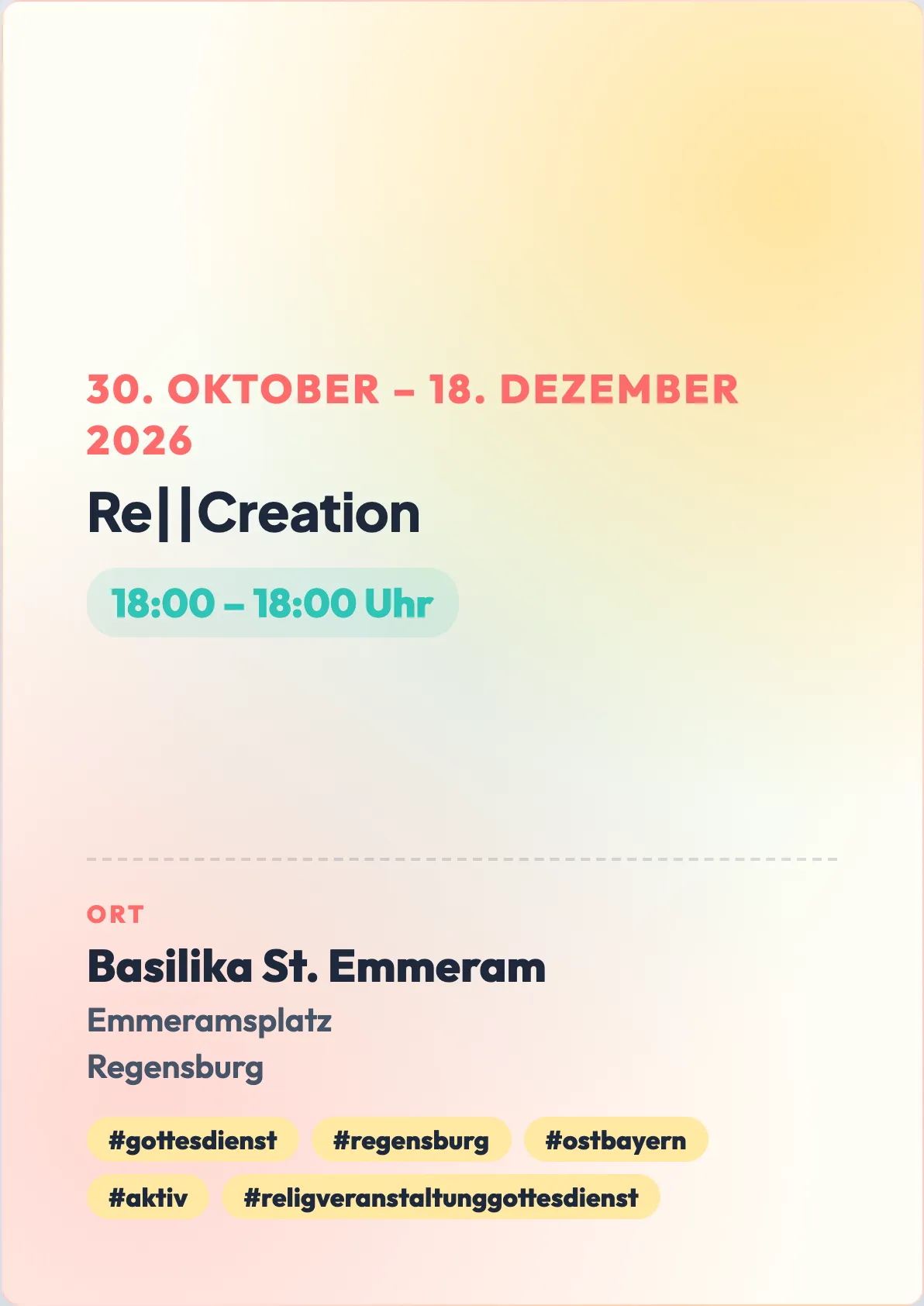 Veranstaltungsflyer
