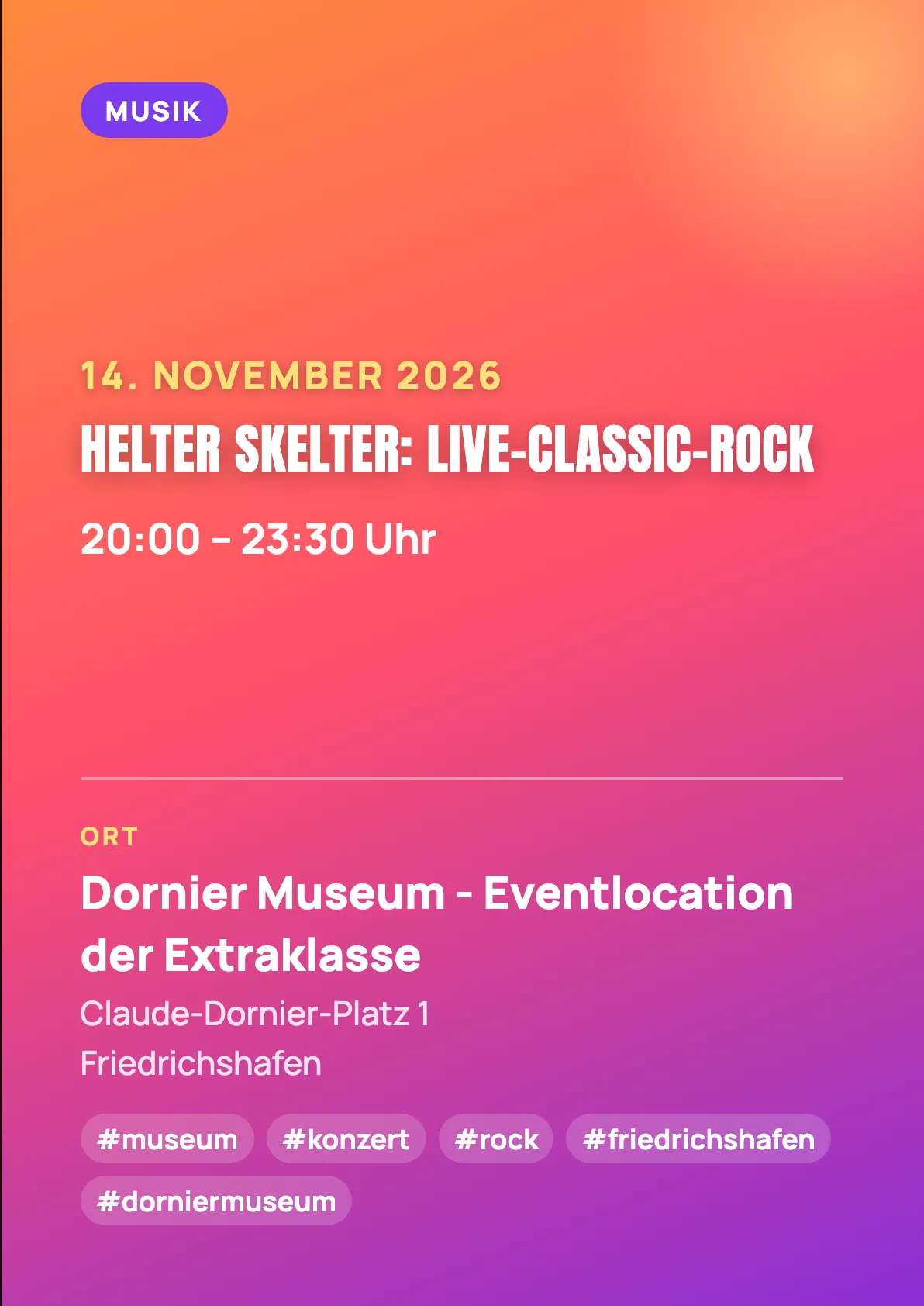 Veranstaltungsflyer
