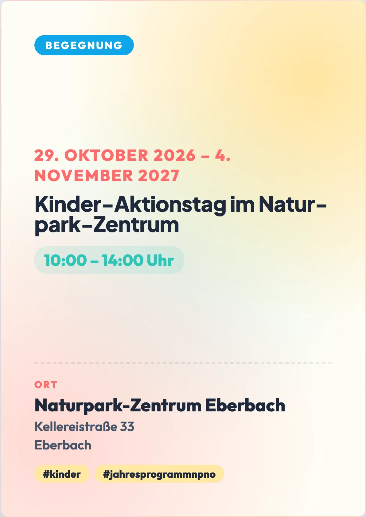 Veranstaltungsflyer