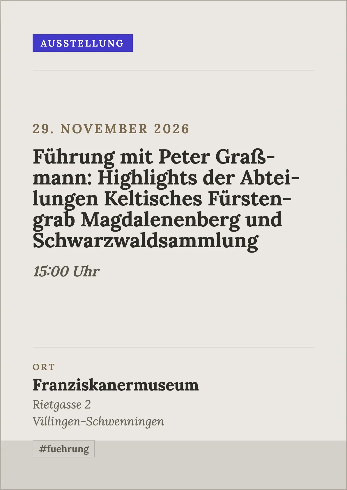 Veranstaltungsflyer