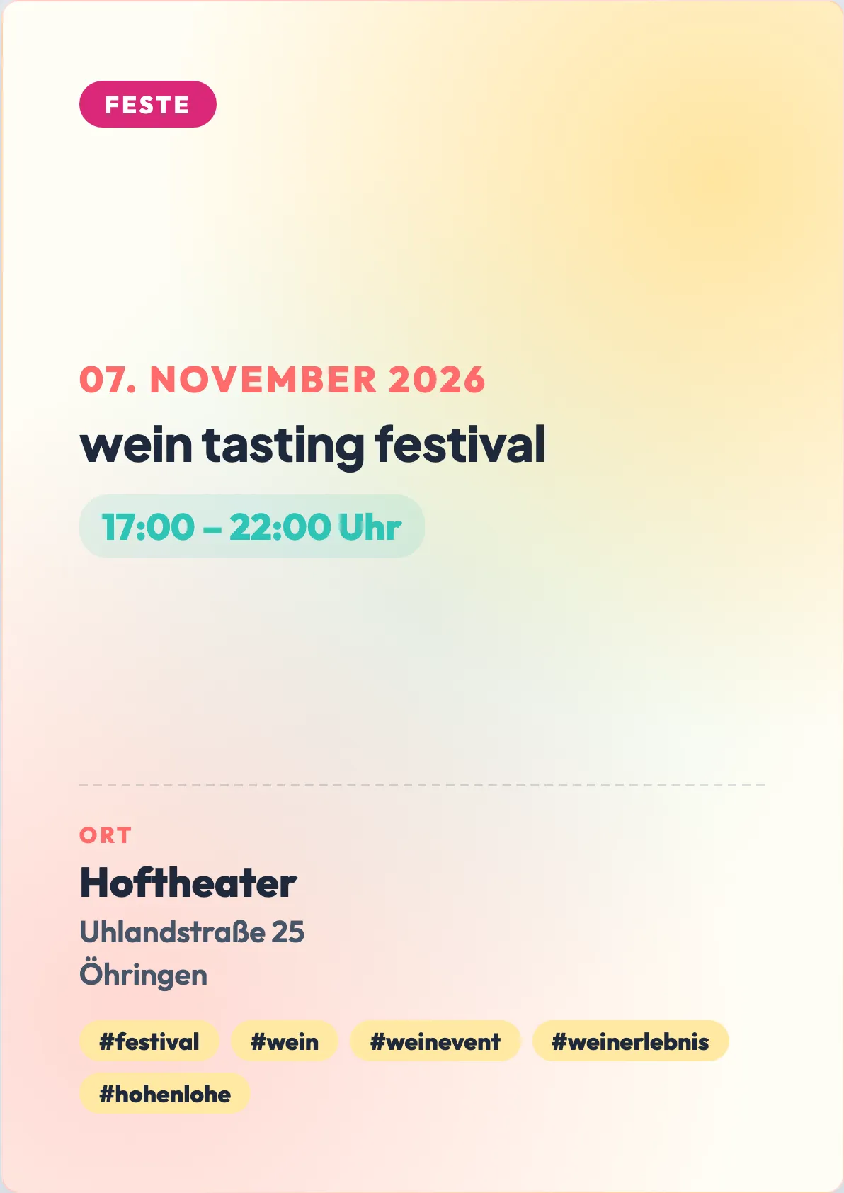 Veranstaltungsflyer