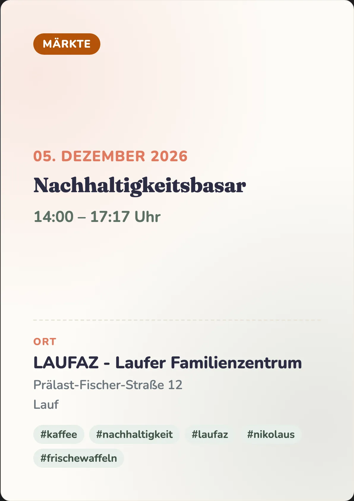 Veranstaltungsflyer