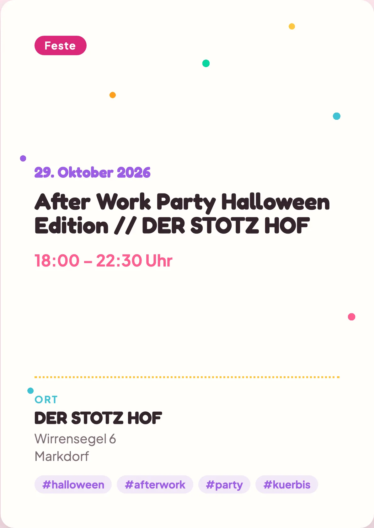 Veranstaltungsflyer