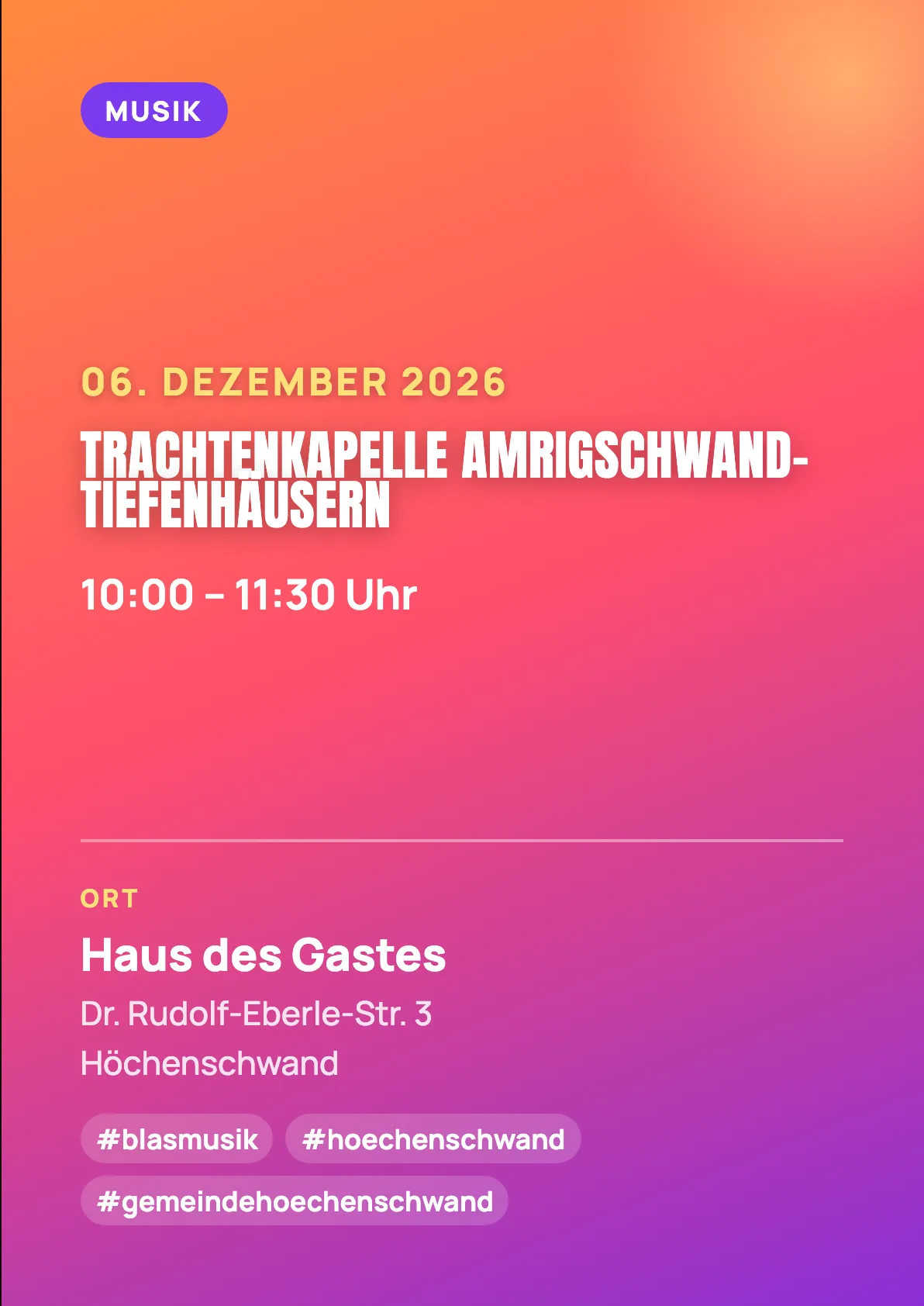 Veranstaltungsflyer