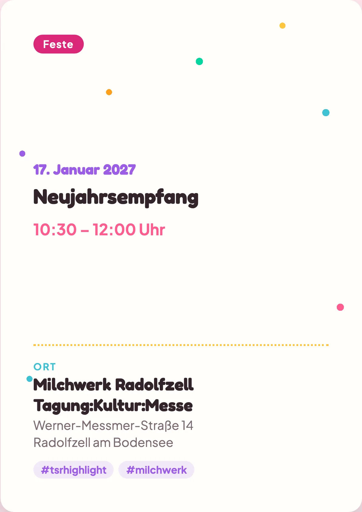 Veranstaltungsflyer