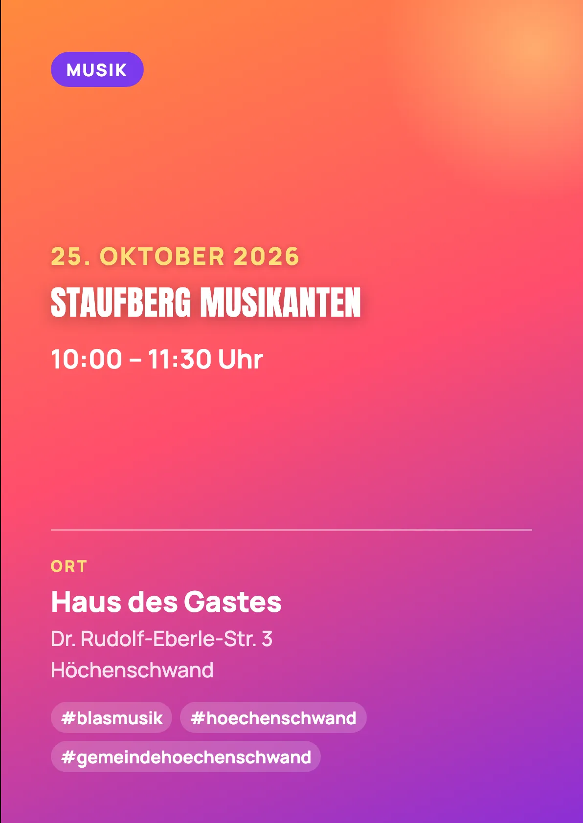 Veranstaltungsflyer