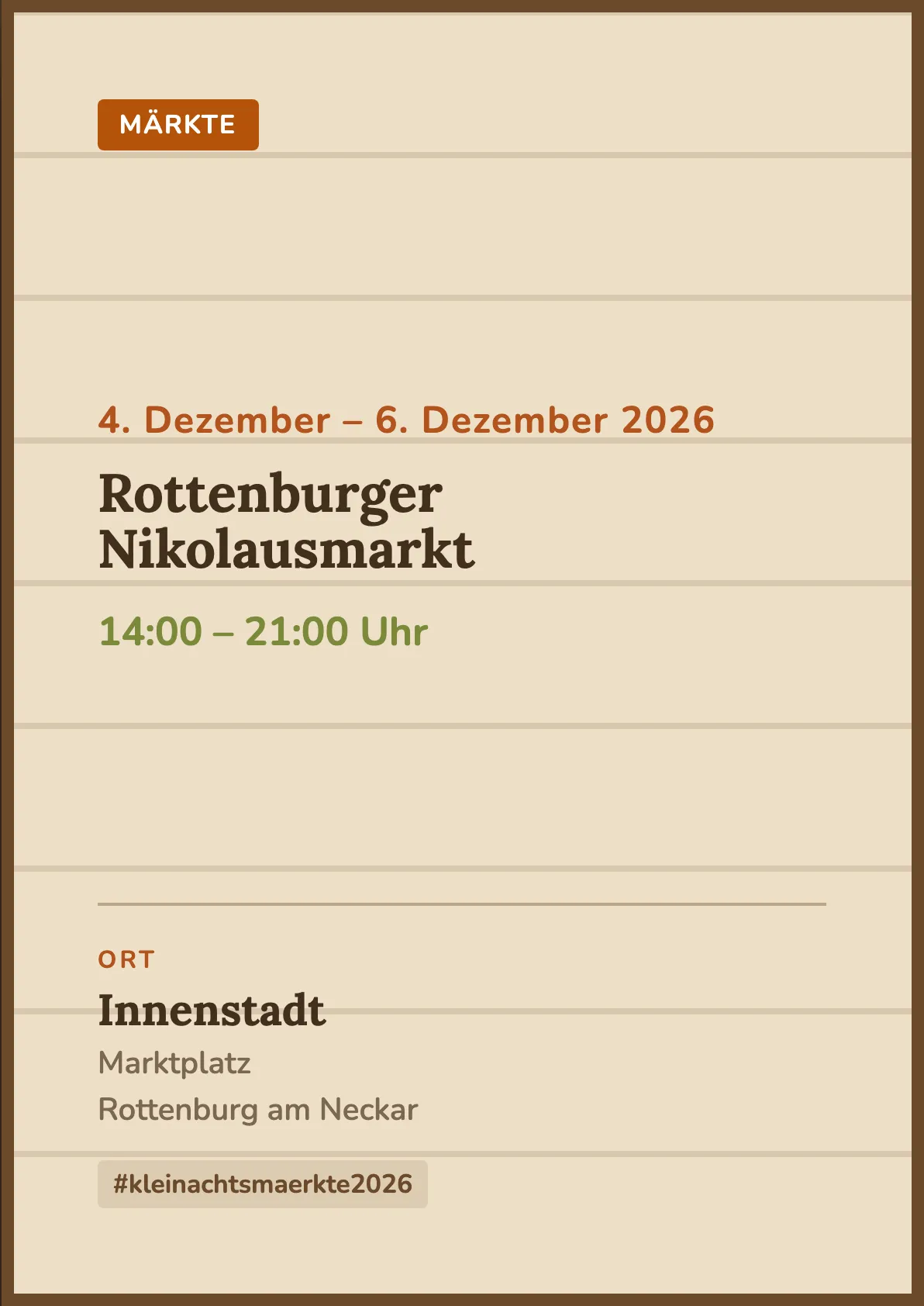 Veranstaltungsflyer