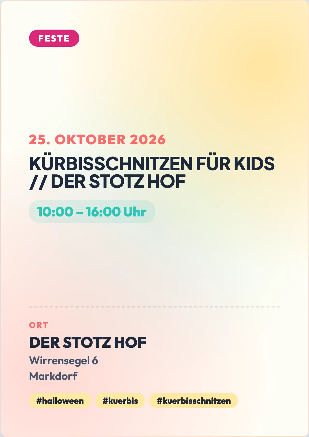 Veranstaltungsflyer