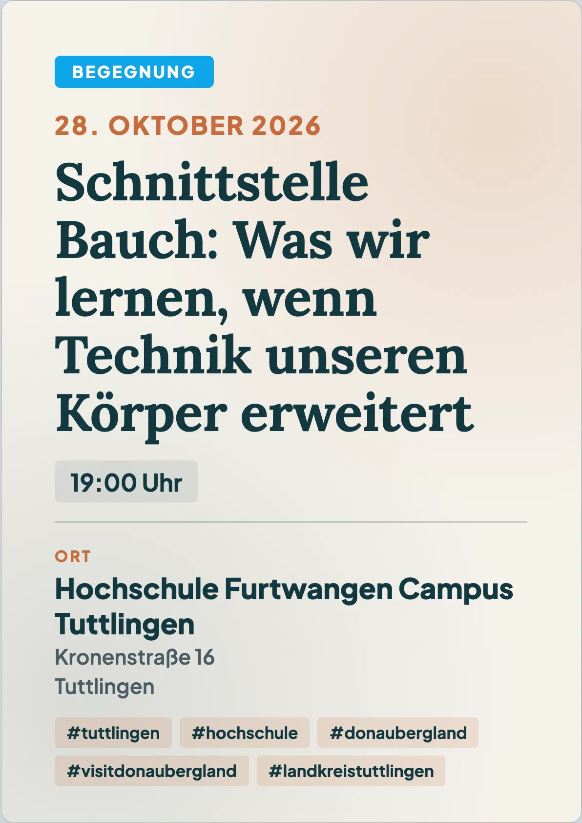 Veranstaltungsflyer