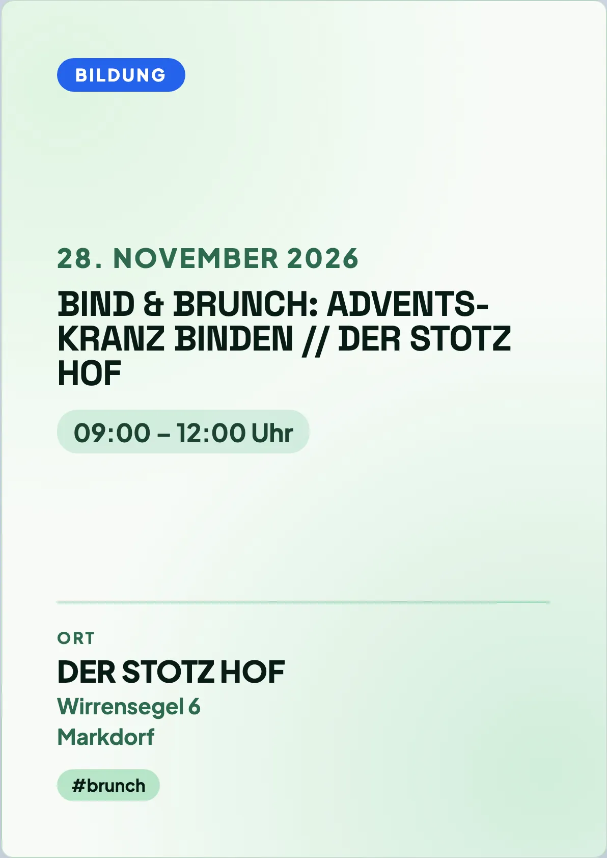 Veranstaltungsflyer
