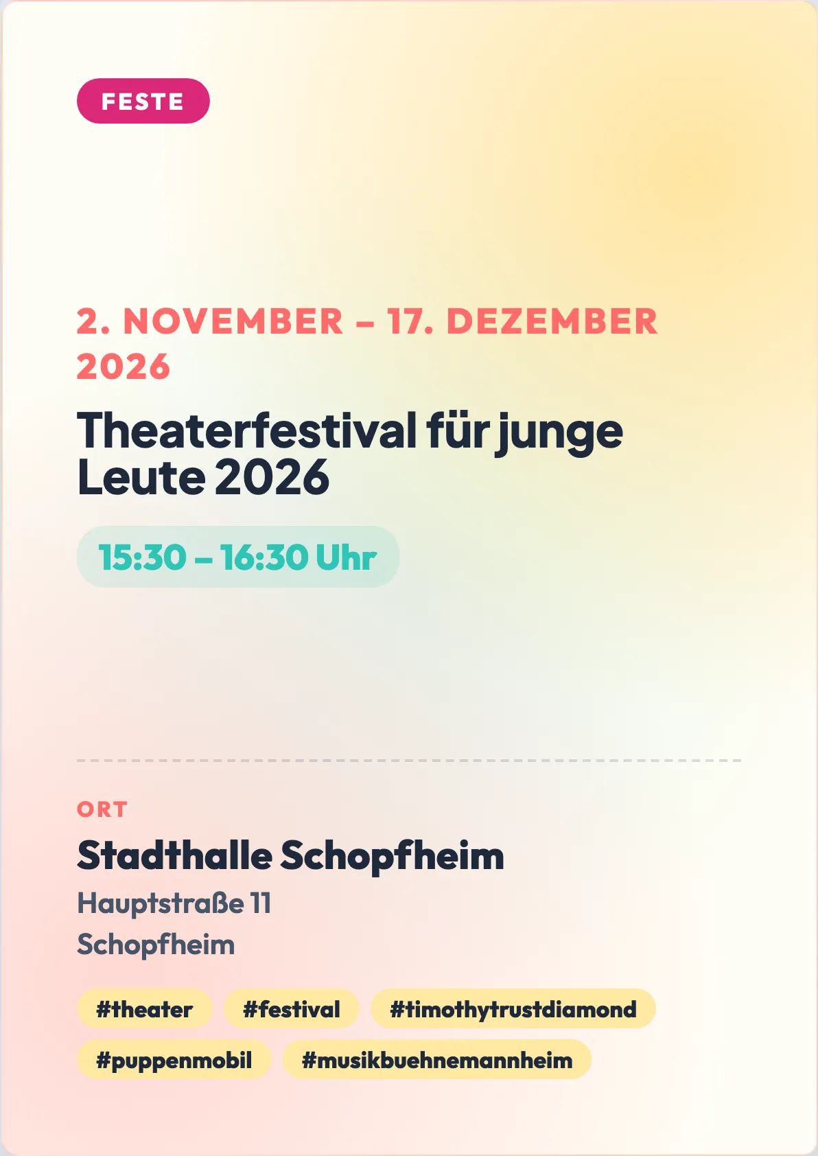Veranstaltungsflyer