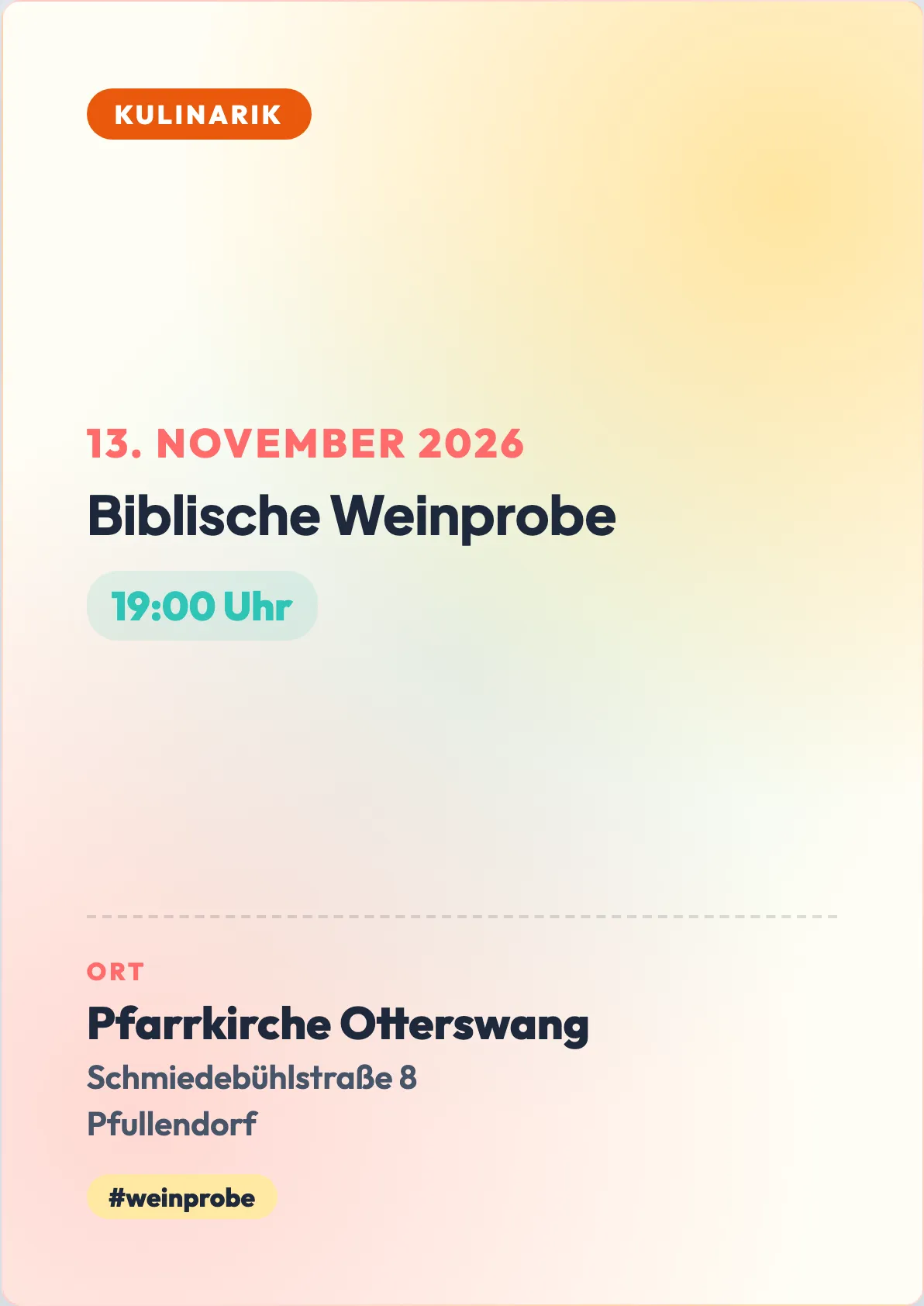 Veranstaltungsflyer