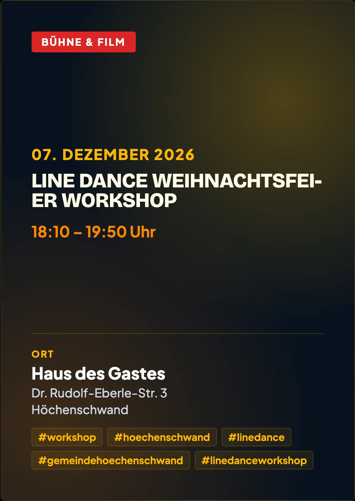 Veranstaltungsflyer