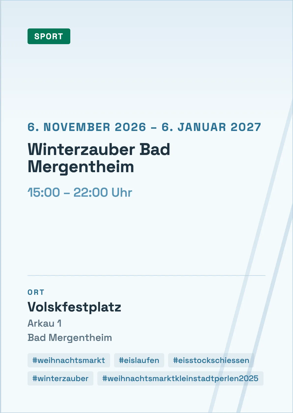 Veranstaltungsflyer
