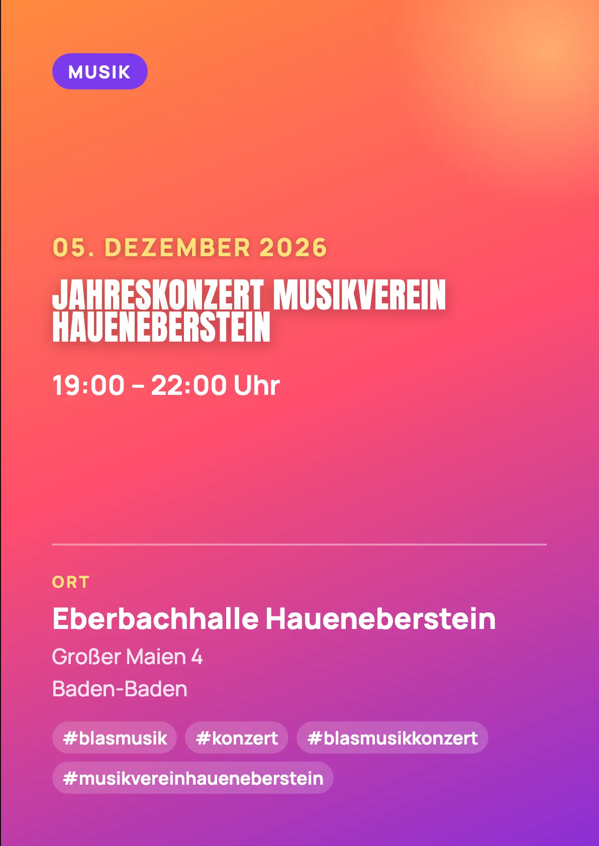 Veranstaltungsflyer