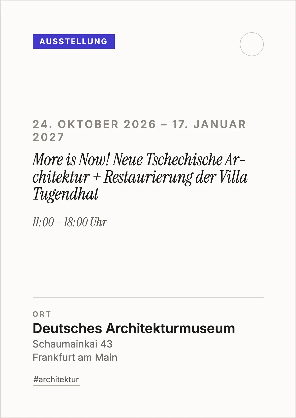 Veranstaltungsflyer