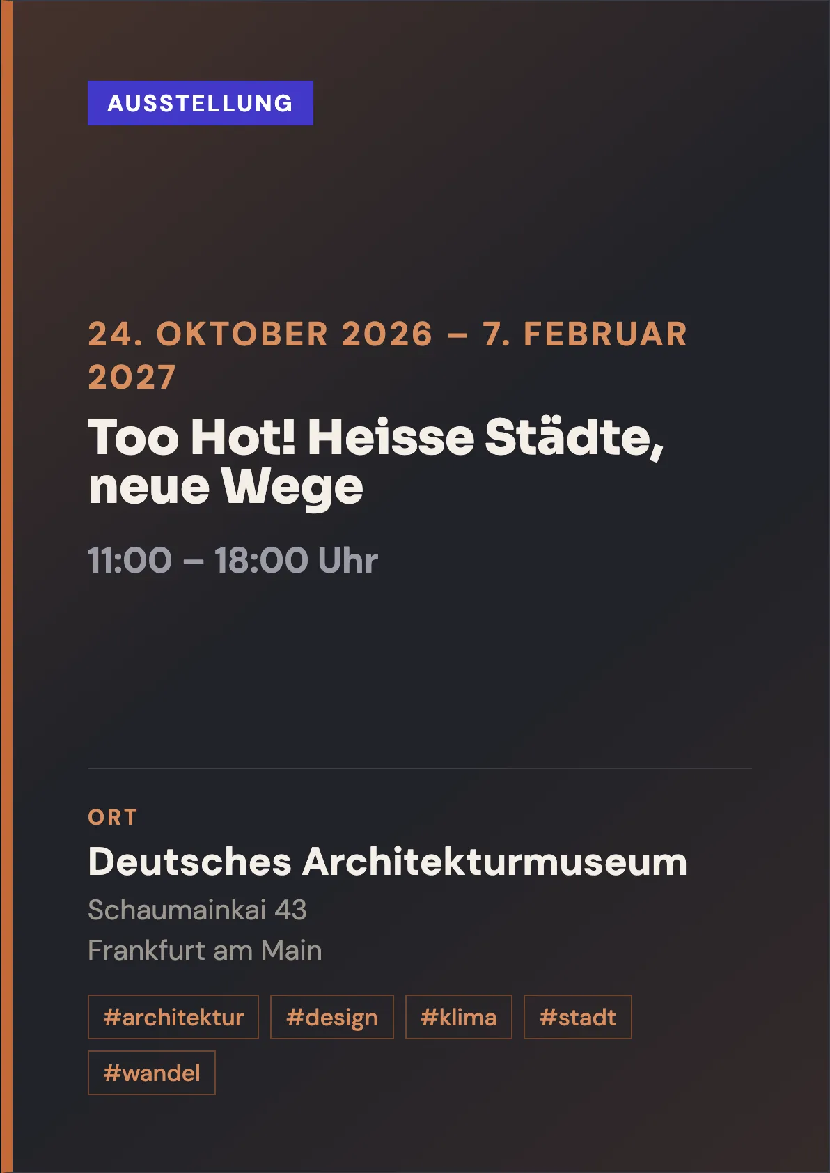 Veranstaltungsflyer