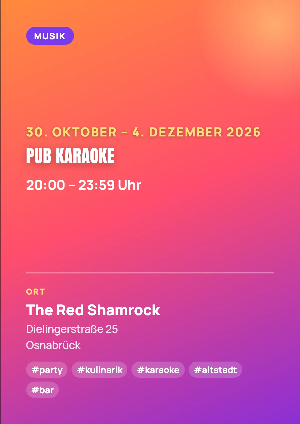Veranstaltungsflyer
