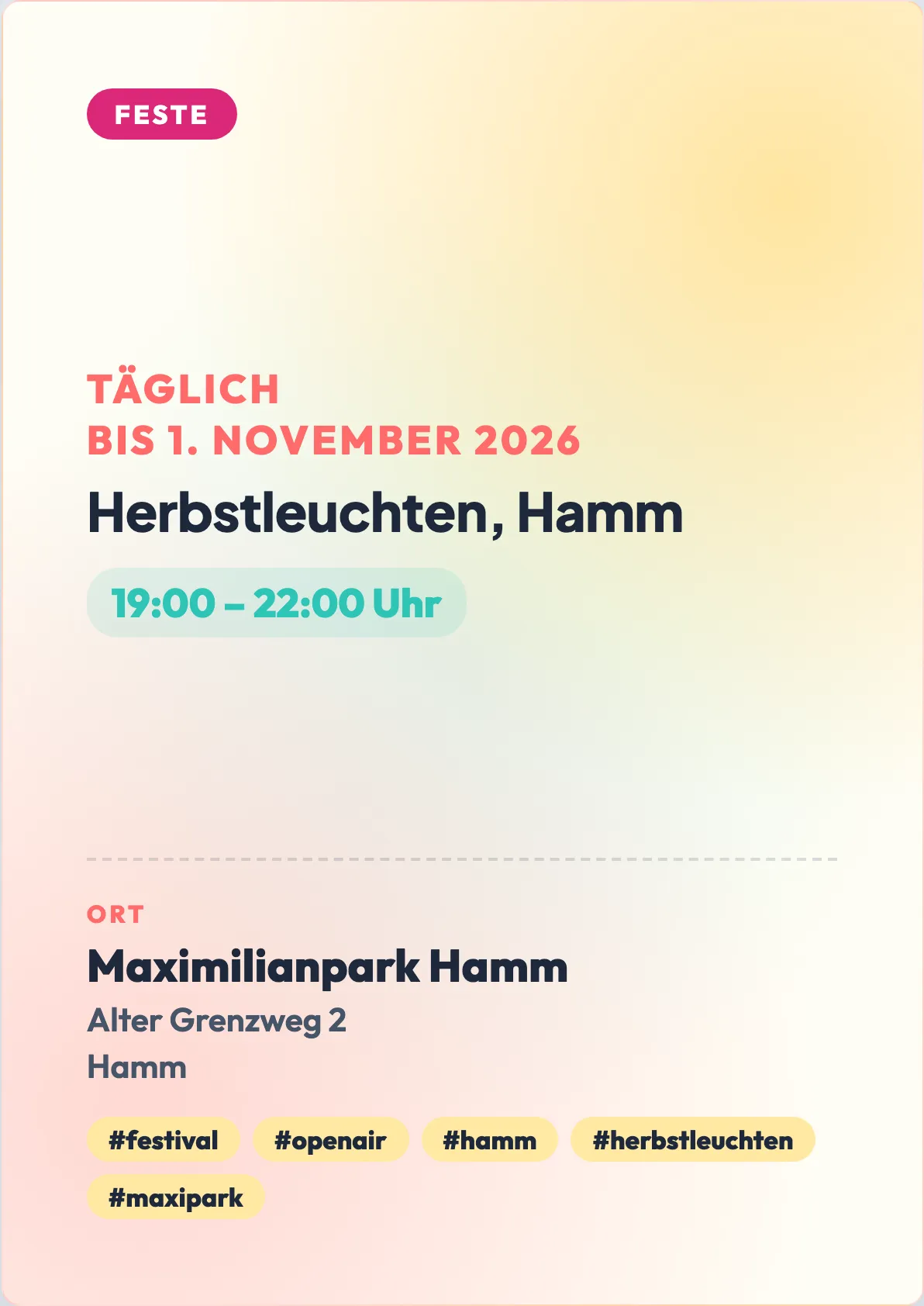 Veranstaltungsflyer